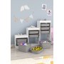 HANAH HOME Višenamenska komoda Swiss White Grey - slika 3