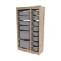 HANAH HOME Višenamenska polica Montana Xs 2D4N8U Sonomo Grey - slika 5
