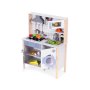 ECO TOYS Drvena kuhinja za decu sa zvukovima, led svetlom,rernom,mašinom i kuhinjskim priborom - slika 2