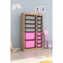HANAH HOME Višenamenska polica Montana Xs 2D4N8U Sonomo Grey Pink - slika 2