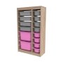 HANAH HOME Višenamenska polica Montana Xs 2D4N8U Sonomo Grey Pink - slika 5