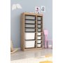 HANAH HOME Višenamenska polica Montana Xs 2D4N8U Sonomo Grey White - slika 2