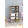HANAH HOME Višenamenska polica Montana Xs 2D4N8U Sonomo Grey White - slika 3