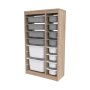 HANAH HOME Višenamenska polica Montana Xs 2D4N8U Sonomo Grey White - slika 5