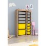 HANAH HOME Višenamenska polica Montana Xs 2D4N8U Sonomo Grey Yellow - slika 2