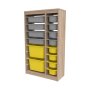 HANAH HOME Višenamenska polica Montana Xs 2D4N8U Sonomo Grey Yellow - slika 5