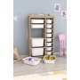 HANAH HOME Višenamenske police Montana Xs 2D4N8U Sonomo White - slika 3