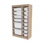 HANAH HOME Višenamenske police Montana Xs 2D4N8U Sonomo White - slika 5