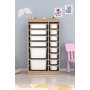 HANAH HOME Višenamenske police Montana Xs 2D4N8U Sonomo White - slika 1