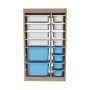 HANAH HOME Višenamenske police Montana Xs 2D4N8U Sonomo White Blue - slika 4