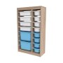 HANAH HOME Višenamenske police Montana Xs 2D4N8U Sonomo White Blue - slika 5
