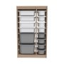 HANAH HOME Višenamenske police Montana Xs 2D4N8U Sonomo White Grey - slika 4