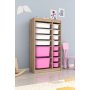 HANAH HOME Višenamenske police Montana Xs 2D4N8U Sonomo White Pink - slika 2