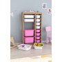 HANAH HOME Višenamenske police Montana Xs 2D4N8U Sonomo White Pink - slika 3