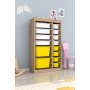 HANAH HOME Višenamenska polica Montana Xs 2D4N8U Sonomo White Yellow - slika 2