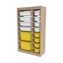 HANAH HOME Višenamenska polica Montana Xs 2D4N8U Sonomo White Yellow - slika 5