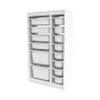 HANAH HOME Višenamenska polica Montana Xs 2D4N8U White - slika 5