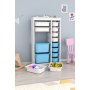 HANAH HOME Višenamenska polica Montana Xs 2D4N8U White Blue - slika 3