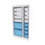 HANAH HOME Višenamenska polica Montana Xs 2D4N8U White Blue - slika 5