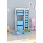 HANAH HOME Višenamenske police Montana Xs 2D4N8U White Blue v2 - slika 3