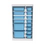 HANAH HOME Višenamenske police Montana Xs 2D4N8U White Blue v2 - slika 4