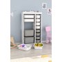 HANAH HOME Višenamenska polica Montana Xs 2D4N8U White Grey - slika 3