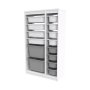HANAH HOME Višenamenska polica Montana Xs 2D4N8U White Grey - slika 5