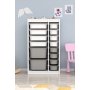 HANAH HOME Višenamenska polica Montana Xs 2D4N8U White Grey - slika 1