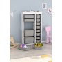HANAH HOME Višenamenske police Montana Xs 2D4N8U White Grey v2 - slika 3