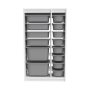 HANAH HOME Višenamenske police Montana Xs 2D4N8U White Grey v2 - slika 4