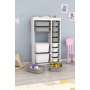 HANAH HOME Višenamenske police Montana Xs 2D4N8U White Grey v3 - slika 3