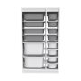HANAH HOME Višenamenske police Montana Xs 2D4N8U White Grey v3 - slika 4