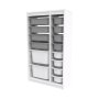 HANAH HOME Višenamenske police Montana Xs 2D4N8U White Grey v3 - slika 5