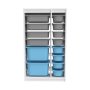 HANAH HOME Višenamenska polica Montana Xs 2D4N8U White Grey Blue - slika 4