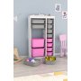 HANAH HOME Višenamenske police Montana Xs 2D4N8U White Grey Pink - slika 3