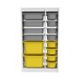 HANAH HOME Višenamenske police Montana Xs 2D4N8U White Grey Yellow - slika 4