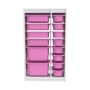 HANAH HOME Višenamenske police Montana Xs 2D4N8U White Pink - slika 4