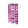 HANAH HOME Višenamenske police Montana Xs 2D4N8U White Pink - slika 5