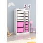 HANAH HOME Višenamenske police Montana Xs 2D4N8U White Pink v2 - slika 2