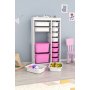 HANAH HOME Višenamenske police Montana Xs 2D4N8U White Pink v2 - slika 3
