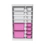 HANAH HOME Višenamenske police Montana Xs 2D4N8U White Pink v2 - slika 4