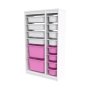 HANAH HOME Višenamenske police Montana Xs 2D4N8U White Pink v2 - slika 5