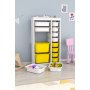 HANAH HOME Višenamenske police Montana Xs 2D4N8U White Yellow - slika 3