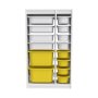 HANAH HOME Višenamenske police Montana Xs 2D4N8U White Yellow - slika 4