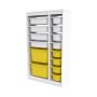 HANAH HOME Višenamenske police Montana Xs 2D4N8U White Yellow - slika 5
