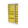 HANAH HOME Višenamenska polica Montana Xs 2D4N8U White Yellow v2 - slika 5