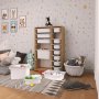 HANAH HOME Višenamenske police Rine 2D4K8U Walnut White - slika 4