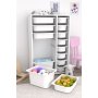 HANAH HOME Višenamenska polica Rine 2D4K8U White - slika 2