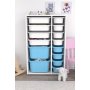HANAH HOME Višenamenska polica Rine 2D4K8U White Blue - slika 2