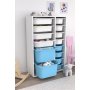 HANAH HOME Višenamenska polica Rine 2D4K8U White Blue - slika 1